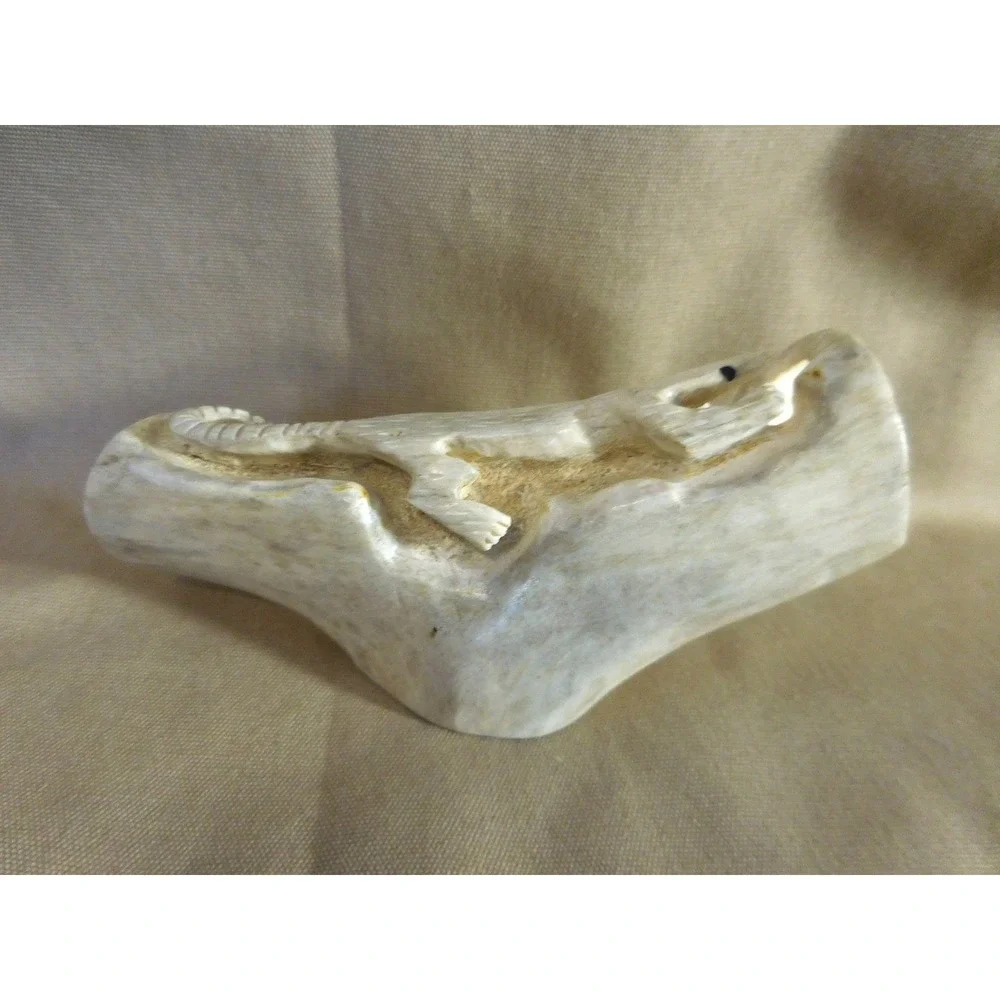 Zuni Native American Pueblo Indian Carved Fetish Lizard Craig Boone #711zzz RARE